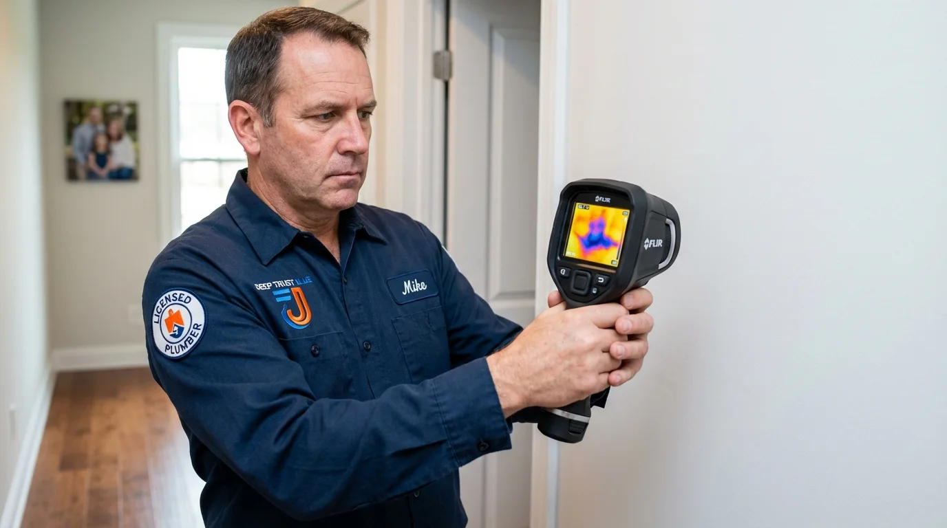 Thermal imaging leak detection by Johns Plumbing LLC in West Hollywood